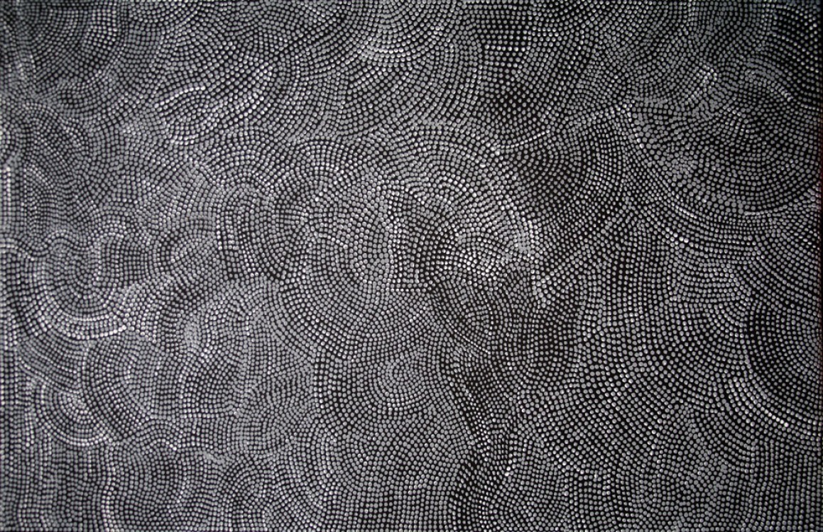 Joy Purvis Petyarre Bush Yam Seeds Australian Aboriginal Art Painting on canvas JP1870