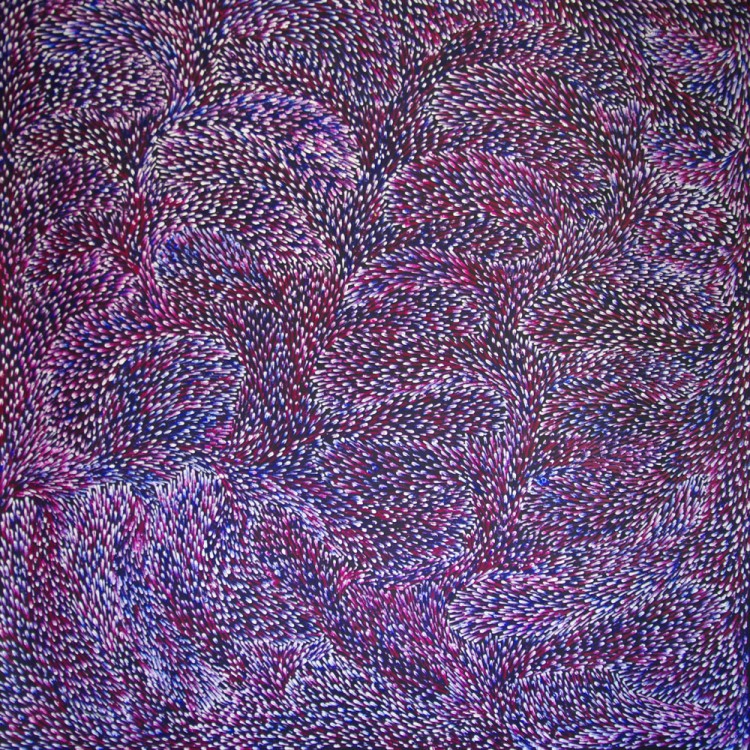 Lynette Corby Nungurrayi Tree Roots Australian Aboriginal Art Painting on canvas LC1754