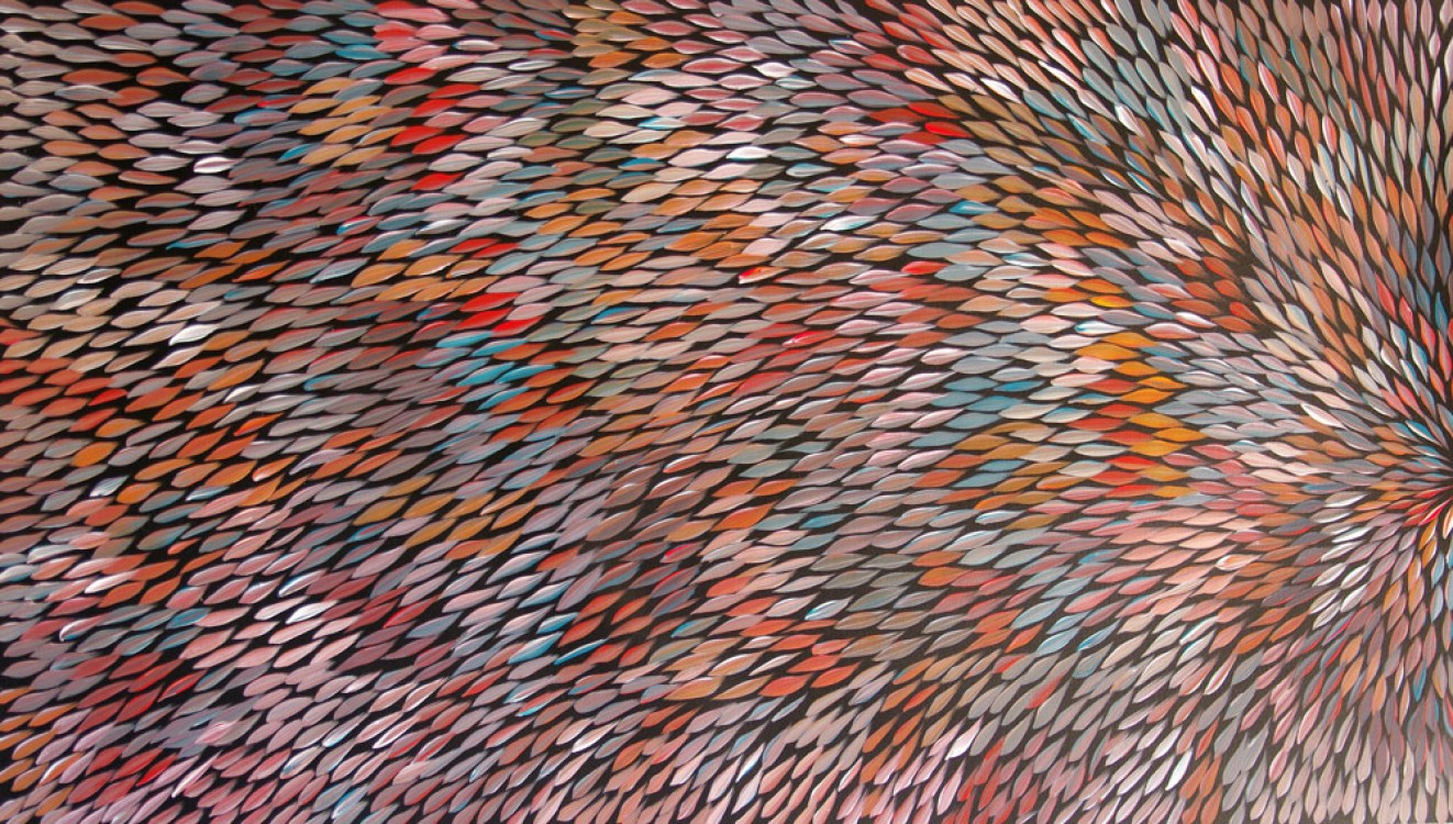 Aboriginal Art Painting By Margaret Scobie Bush Medicine Leaves