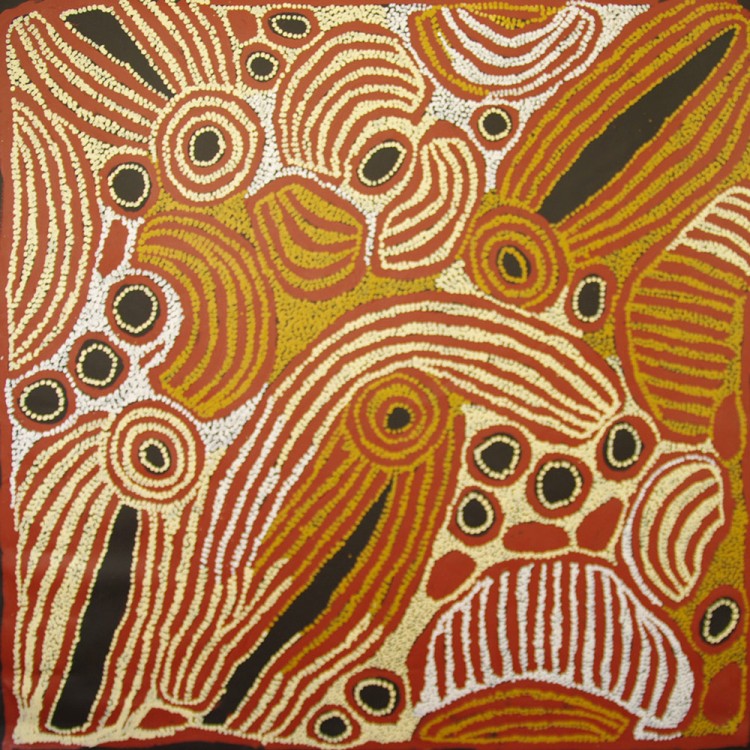 Ningura Napurrula Women’s Ceremony Australian Aboriginal Art Painting on canvas NN1722