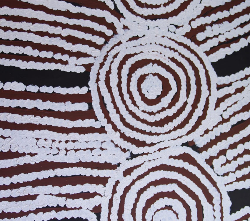 Aboriginal Art Painting on canvas by Ningura Napurrula Women’s Ceremony NN1756