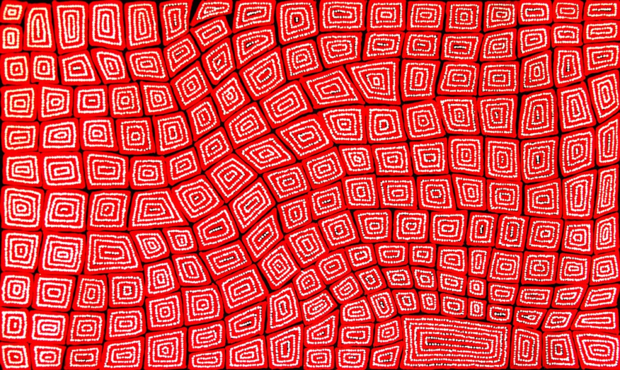 Thomas Tjapaltjarri Tingari Cycle Australian Aboriginal Art Painting on canvas TT1721