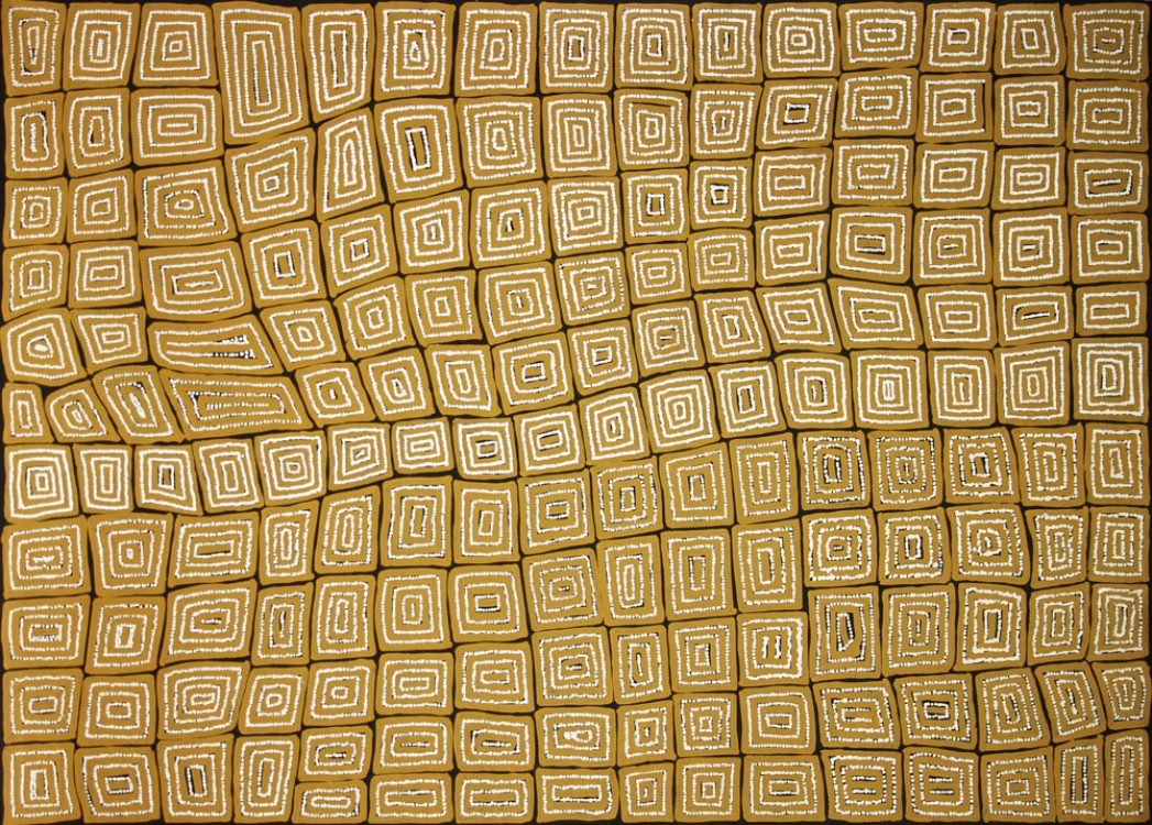 Thomas Tjapaltjarri Tingari Cycle Australian Aboriginal Art Painting on canvas TT1751