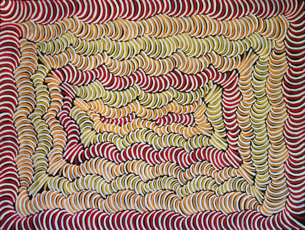 Violet Petyarre Awelye Australian Aboriginal Art Painting on canvas VP1752