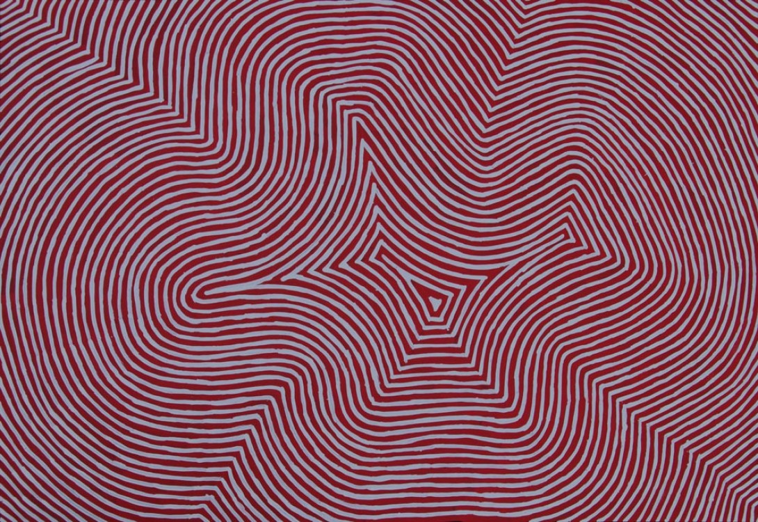 Jake Tjapaltjarri Tingari Cycle Australian Aboriginal Art Painting on canvas JT1924