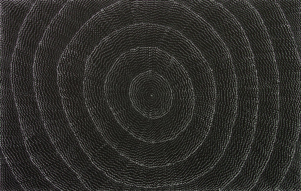 Lily Kelly Napangardi Rock Holes Australian Aboriginal Art Painting on canvas LK1897