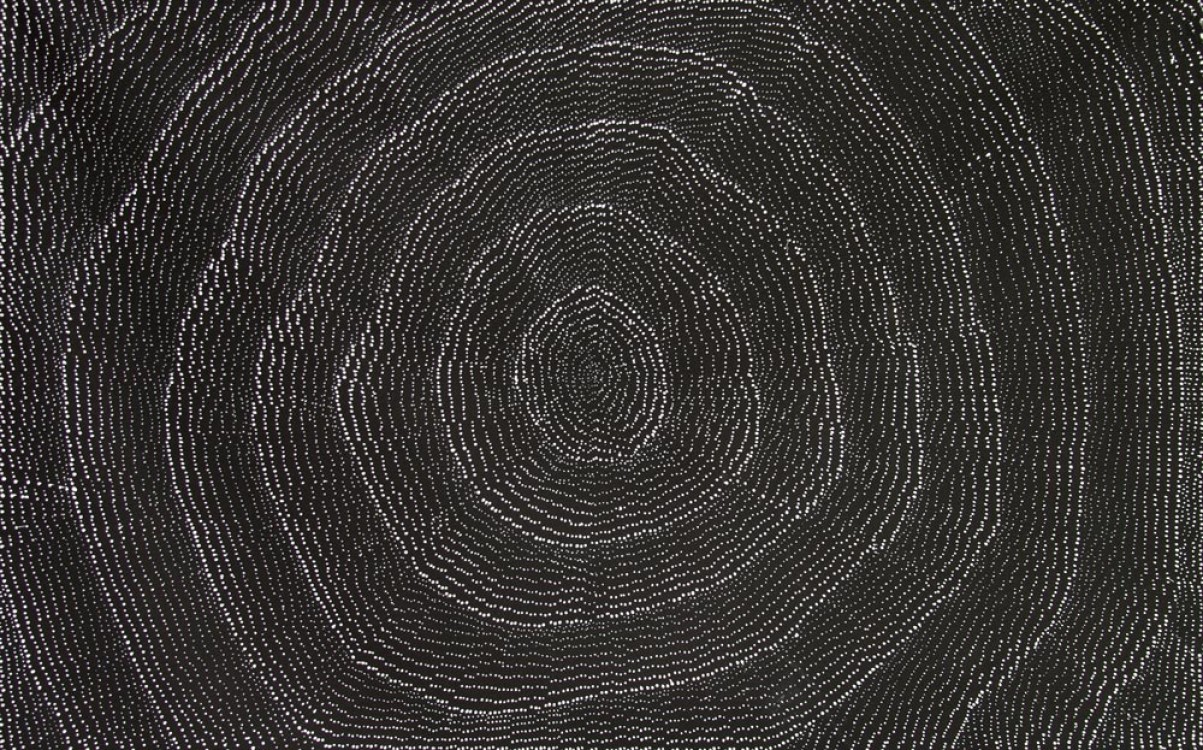 Lily Kelly Napangardi Rock Holes Australian Aboriginal Art Painting on canvas LK1907