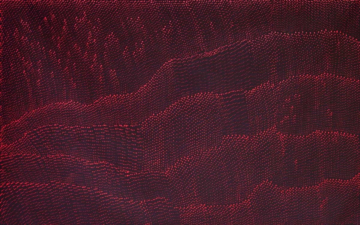 Lily Kelly Napangardi Tali Sand Hills Australian Aboriginal Art Painting on canvas LK1909