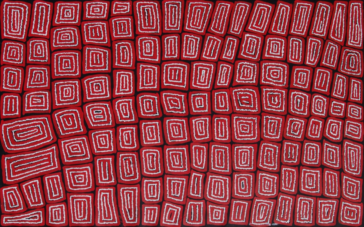 Thomas Tjapaltjarri Tingari Cycle Australian Aboriginal Art Painting on canvas TT1928