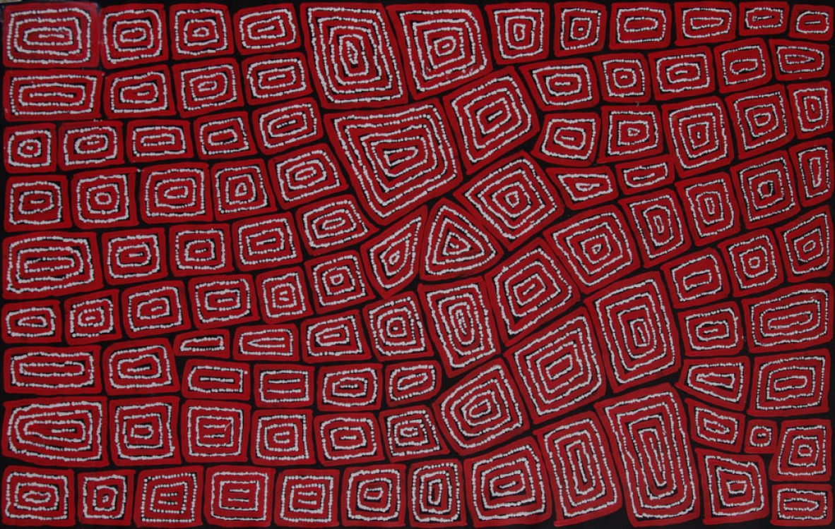 Thomas Tjapaltjarri Tingari Cycle Australian Aboriginal Art Painting on canvas TT1929