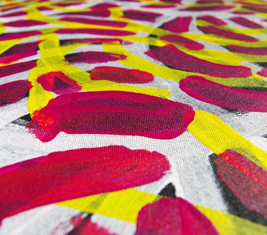 Aboriginal Artwork on canvas by Jeannie Petyarre Bush Yam Flowers JP1667