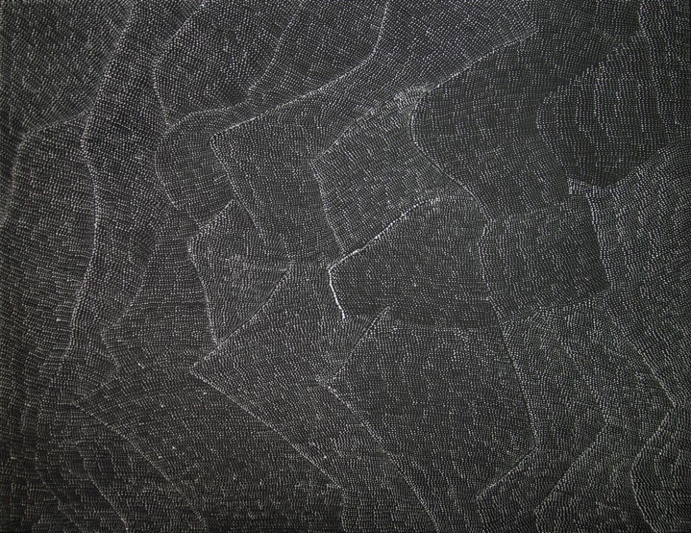 Lily Kelly Napangardi Tali Sand Hills Australian Aboriginal Art Painting on canvas LK1698