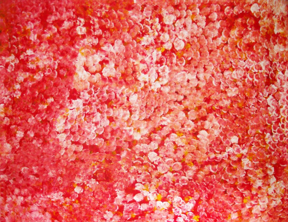 Polly Ngale Bush Plum Dreaming Australian Aboriginal Art Painting on canvas PN1655