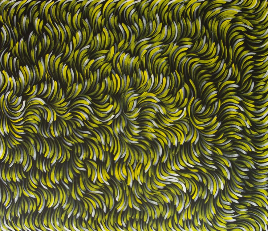 Shirley Mbitjana Bush Medicine Australian Aboriginal Art Painting on canvas SM1630