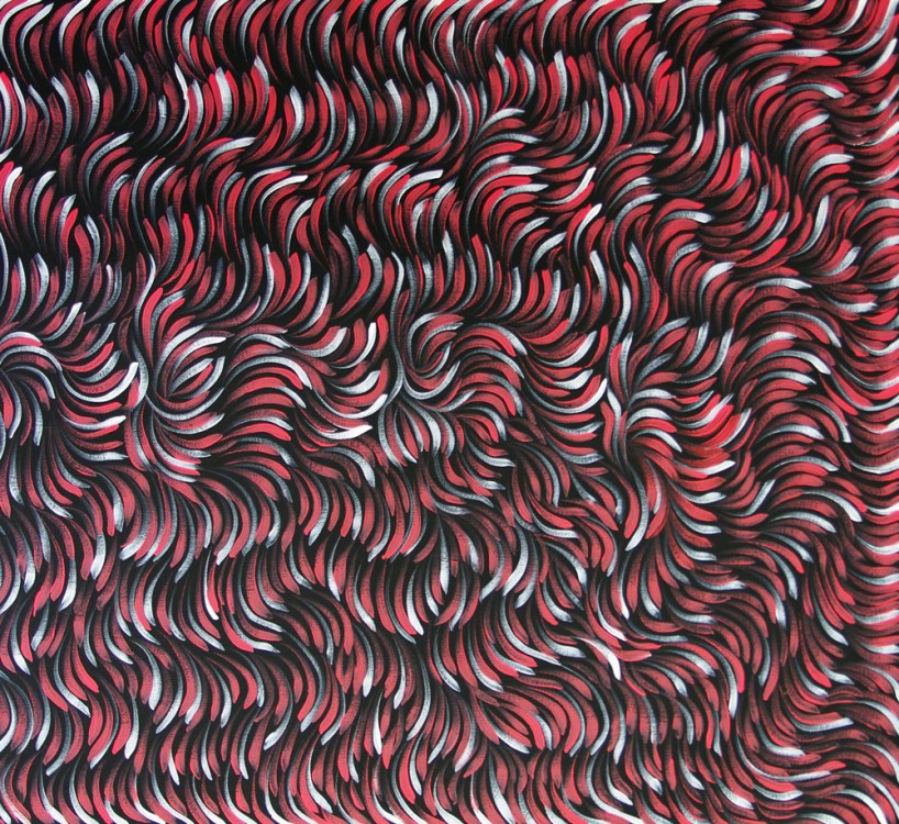 Shirley Mbitjana Bush Medicine Australian Aboriginal Art Painting on canvas SM1631