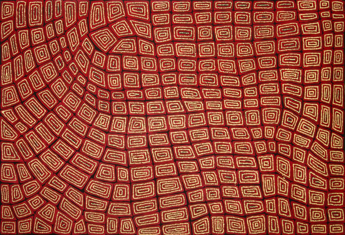 Thomas Tjapaltjarri Tingari Cycle Australian Aboriginal Art Painting on canvas TT1684