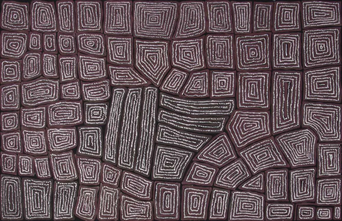 Thomas Tjapaltjarri Tingari Cycle Australian Aboriginal Art Painting on canvas TT1954