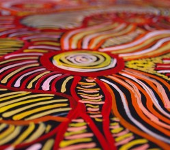 Aboriginal Artwork on canvas by Patricia Baker Tunkin Minma Marlilu Tjukurrpa KB1746