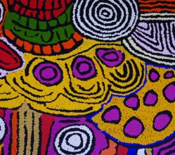 Aboriginal Art Painting on canvas by Maisie Campbell Napaltjarri Women’s Ceremony MC1753