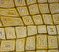 Aboriginal Art Painting on canvas by Thomas Tjapaltjarri Tingari Cycle TT1751