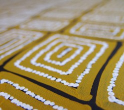 Aboriginal Artwork on canvas by Thomas Tjapaltjarri Tingari Cycle TT1751