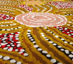 Aboriginal Artwork on canvas by Wipana Jimmy Fire Dreaming WJ1775