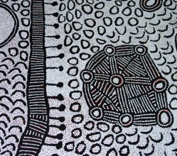 Aboriginal Art Painting on canvas by Yinarupa Gibson Nangala (Nungala) Ngaminya YN1748
