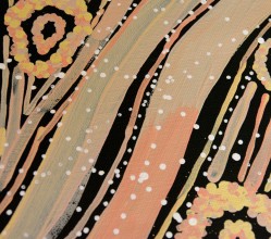 Aboriginal Art Painting on canvas by Margaret Lewis Napangardi Tali Sand Hills ML1878