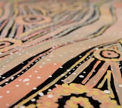 Aboriginal Artwork on canvas by Margaret Lewis Napangardi Tali Sand Hills ML1878
