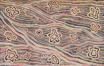Margaret Lewis Napangardi Tali Sand Hills Australian Aboriginal Art Painting on canvas ML1878