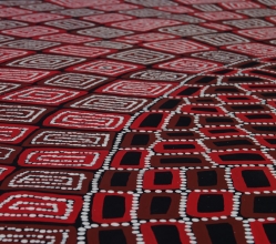 Thomas and Walala Tjapaltjarri Tingari Cycle Australian Aboriginal Art Painting on canvas WT1927-4