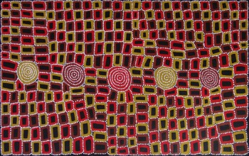 Walala Tjapaltjarri Tingari Cycle Australian Aboriginal Art Painting on canvas WT1925