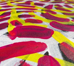 Aboriginal Artwork on canvas by Jeannie Petyarre Bush Yam Flowers JP1667