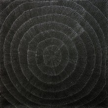 Lily Kelly Napangardi Rock Holes Australian Aboriginal Art Painting on canvas LK1700