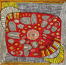 Narpula Scobie Napurrula Women’s Ceremony Australian Aboriginal Art Painting on canvas NS1682